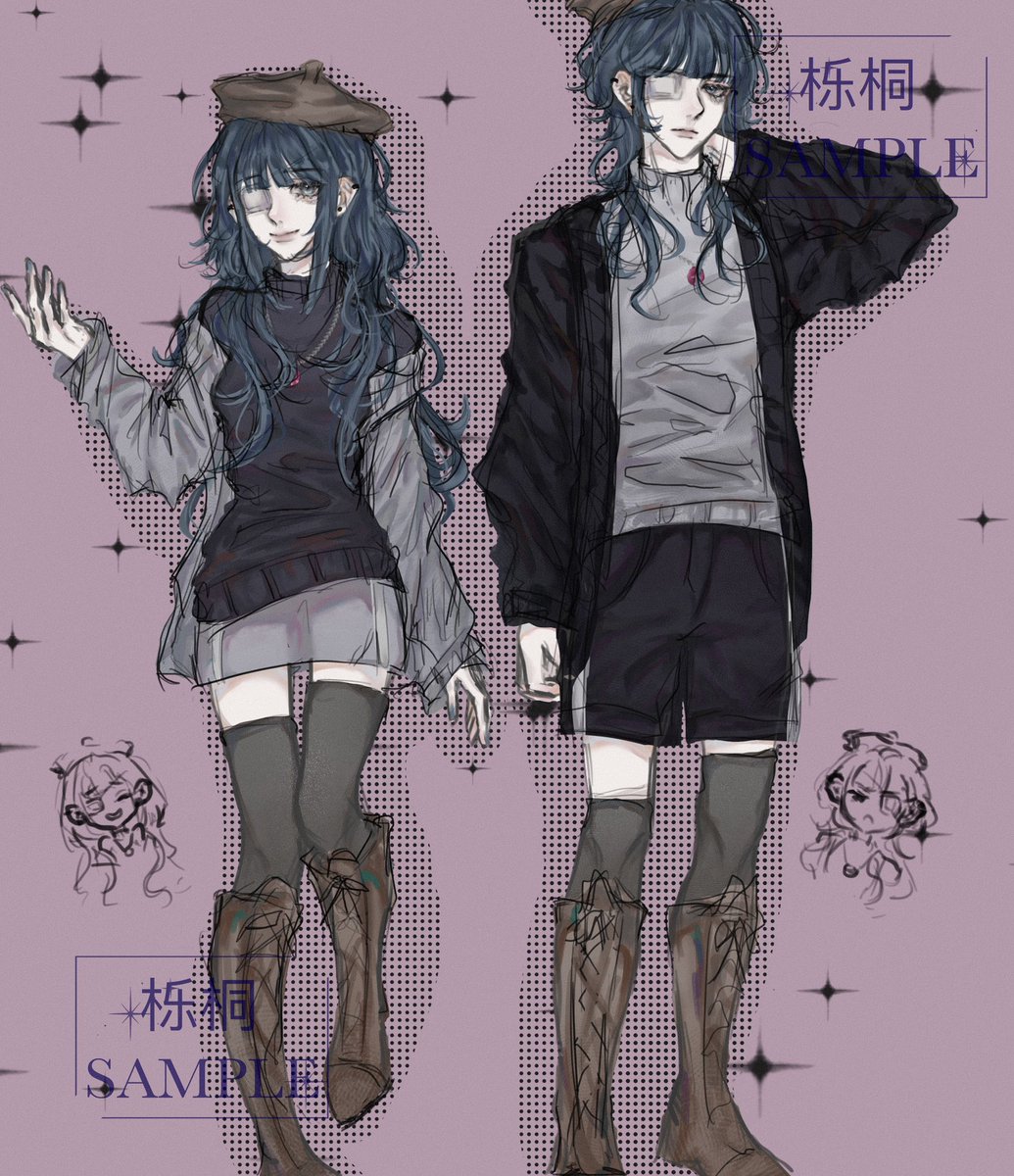 dollixcc's tweet photo. brief redesign so i can redraw them
meet yuna and yun the twins 🫣
#procreate #art https://t.co/iYWJWZgzpY