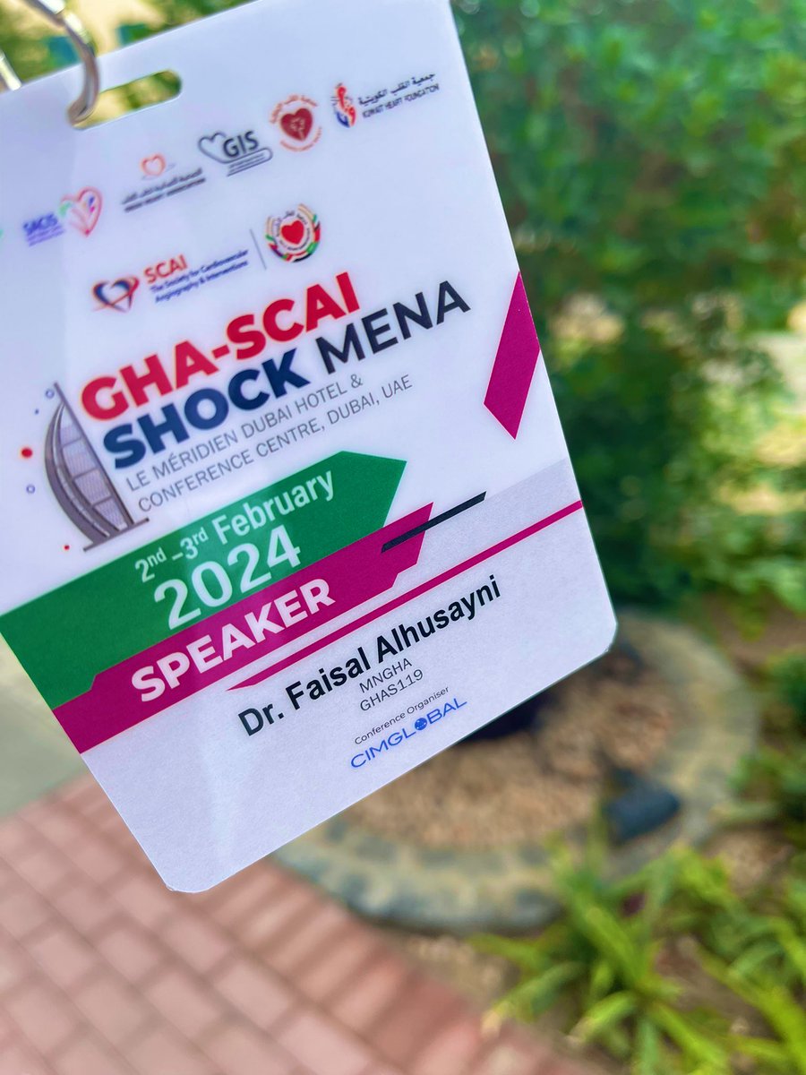 AlHusayniF's tweet photo. I had a great time at #GHASCAI_SHOCK2024

It is always a great opportunity to meet amazing physicians from all around the world, and to share knowledge and experiences.

I had the pleasure to present a case in this outstanding conference. 

@GHASCAISHOCK @SCAI 
@GULFHeartAssoc https://t.co/7jJ2Bt4R4L