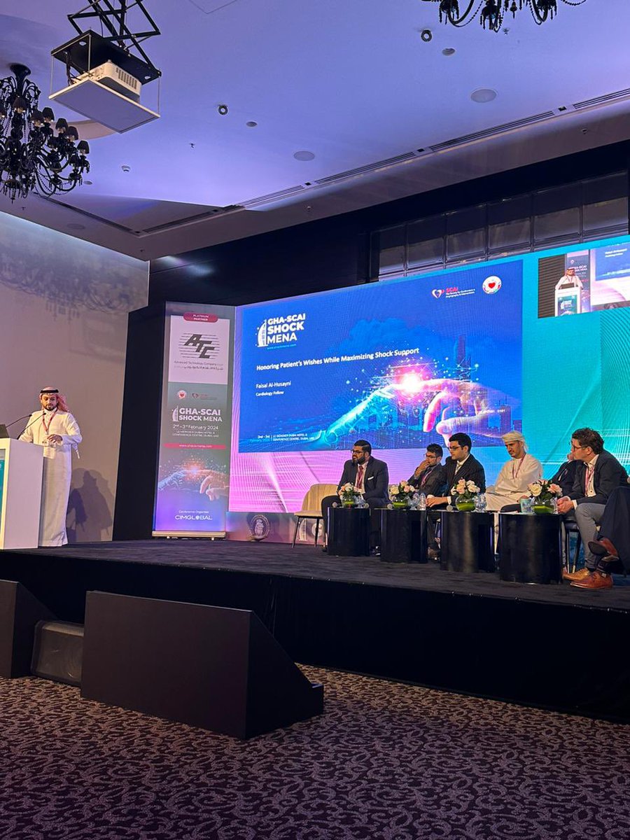 AlHusayniF's tweet photo. I had a great time at #GHASCAI_SHOCK2024

It is always a great opportunity to meet amazing physicians from all around the world, and to share knowledge and experiences.

I had the pleasure to present a case in this outstanding conference. 

@GHASCAISHOCK @SCAI 
@GULFHeartAssoc https://t.co/7jJ2Bt4R4L