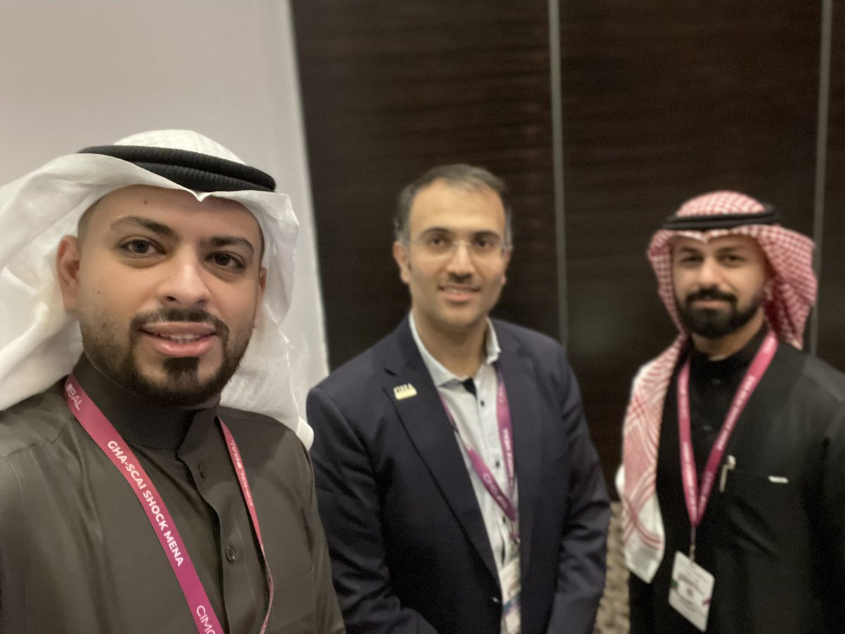 AlHusayniF's tweet photo. I had a great time at #GHASCAI_SHOCK2024

It is always a great opportunity to meet amazing physicians from all around the world, and to share knowledge and experiences.

I had the pleasure to present a case in this outstanding conference. 

@GHASCAISHOCK @SCAI 
@GULFHeartAssoc https://t.co/7jJ2Bt4R4L