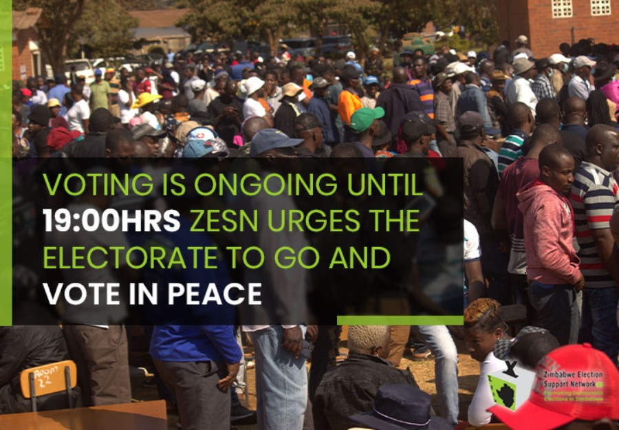 ZESN1's tweet photo. #YourVoteIsYourRight #VoteInPeace
@ZLHRLawyers @zccinzim @habakkuktrust @TrustZim @byopra @esn_sa @EFZZIMBABWE @NASCOHZW1 @NYDT1 @WCOZIMBABWE @YetTrust @wildtrustzim
@ZimRightsLIVE @zppINFO @monitorszim @gndemexchanges @ZECzim @misazimbabwe @ZUJOfficial @SADC_News @NAYOZimbabwe https://t.co/cOmO4Bat2H