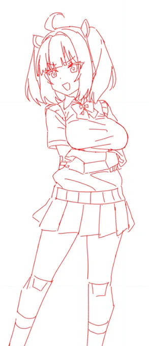 飽きなかったらこういう感じの立ち絵作りたい 