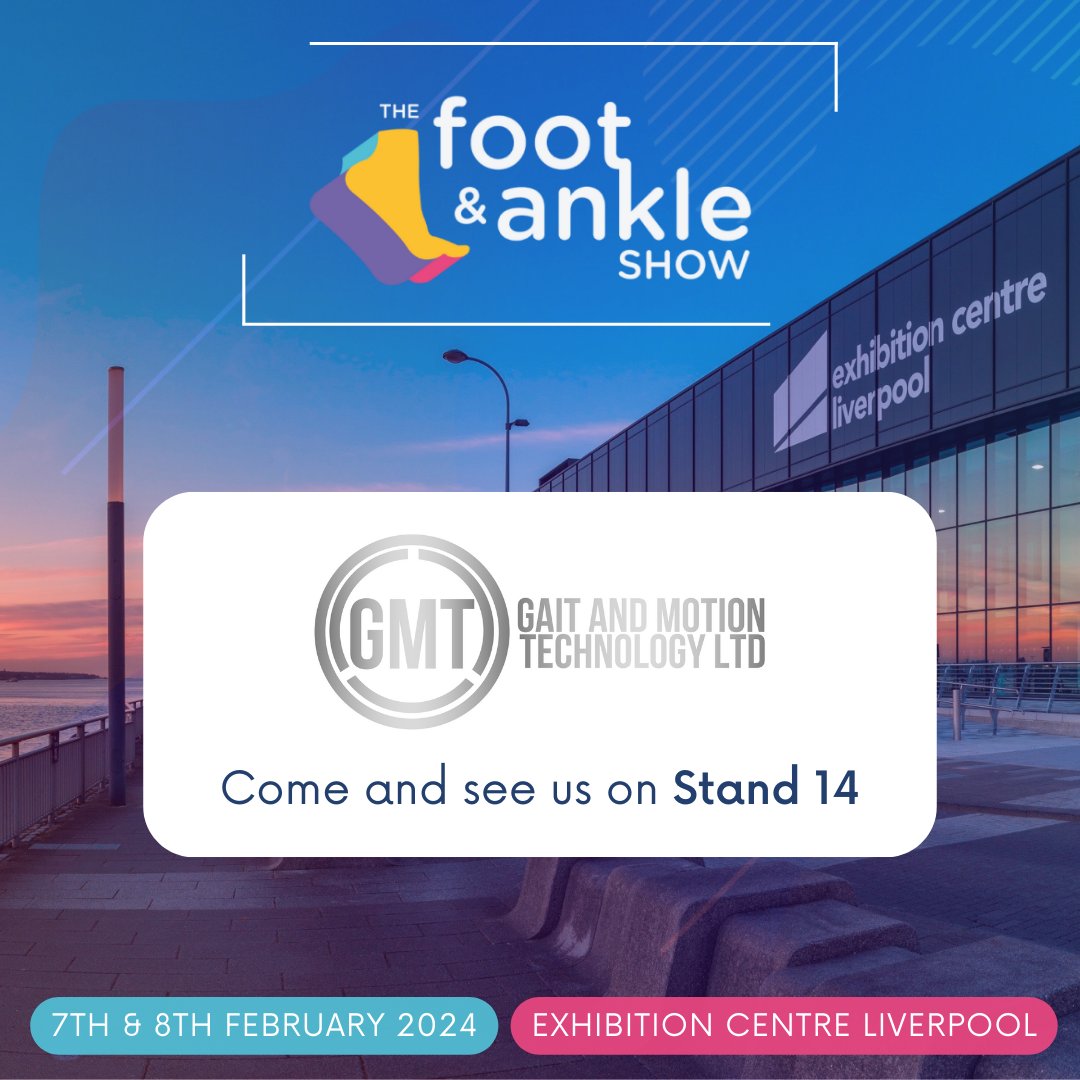 5 days to go until the <a href="/footankleshow/">Foot and Ankle Show</a>! 👣 

Come and see the Gait and Motion Technology team on Stand 14 👋 #fashow24 #footscan #phits