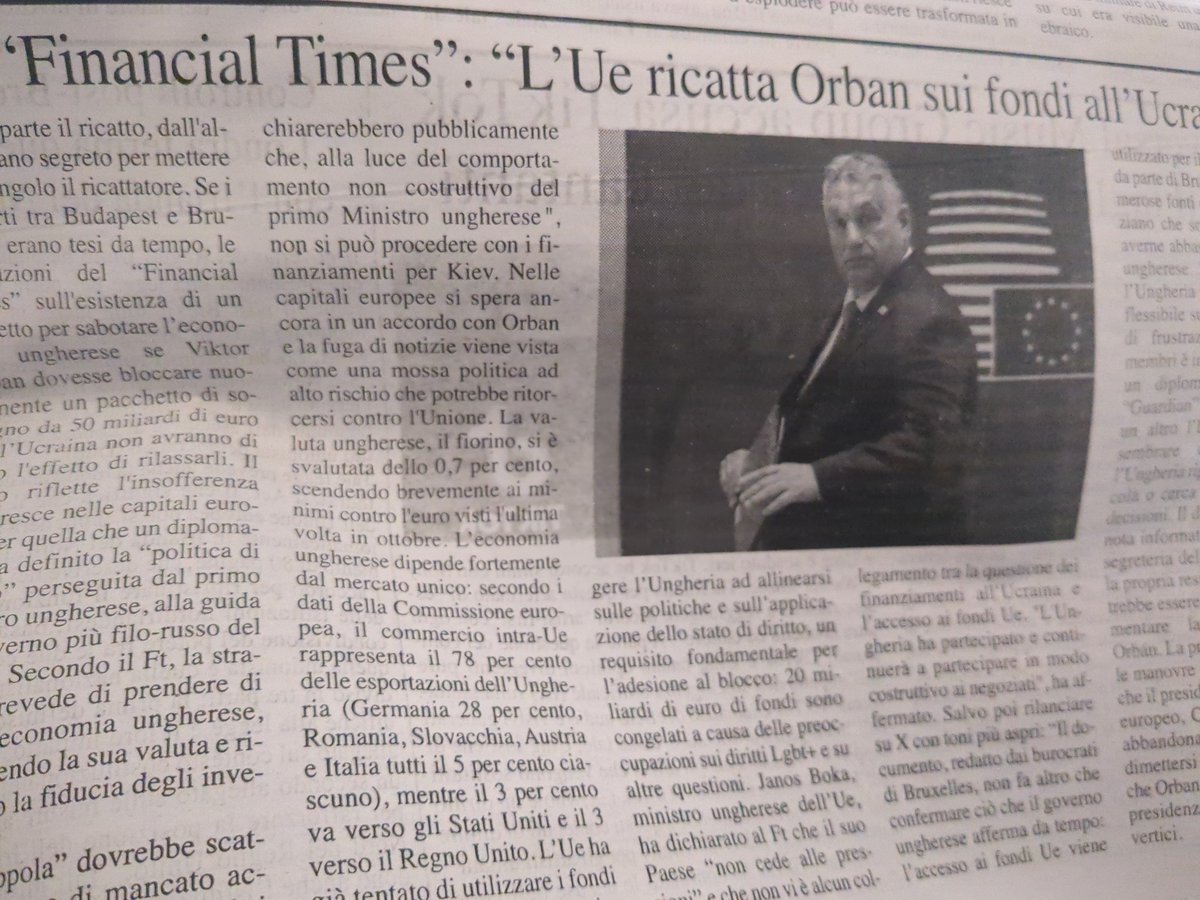 Lawrence5688's tweet photo. @claudioborghi Articolo di #ore12 (quotidiano di cui consiglio la lettura, con dei bellissimi articoli di @longo_giuliano) che mi fa https://t.co/BQMdakQOru seguente domanda: ma l'unione europea è il covo del demonio? Dove sta il significato della parola "unione"? https://t.co/d1fgi1VKaF