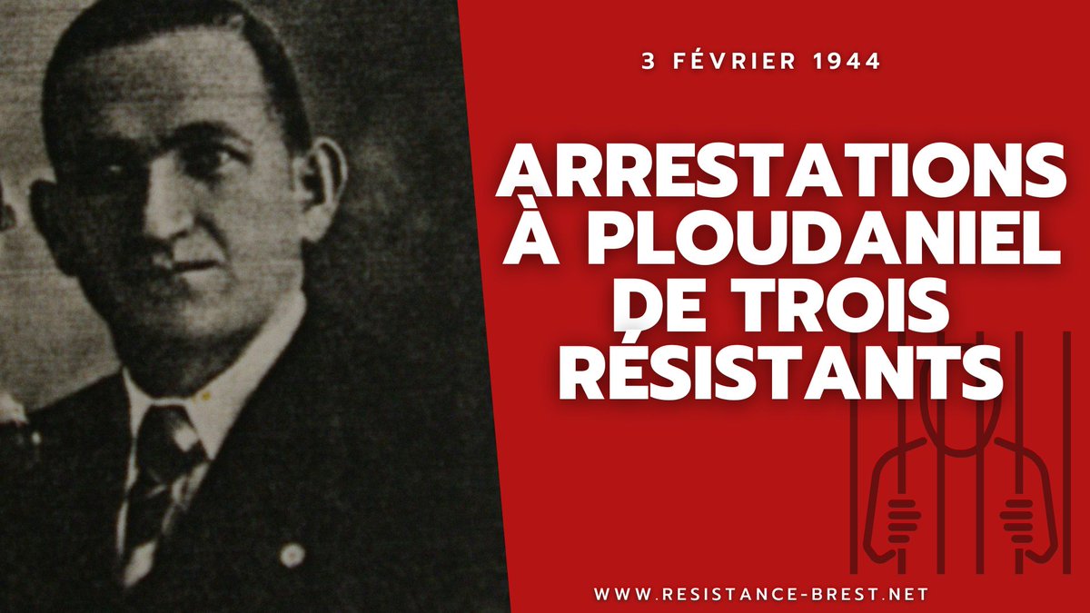 PriolG's tweet photo. Dans la nuit du 2 au 3 février 1944 à #Ploudaniel (29), la maison des Simon est perquisitionnée. Sont arrêtés 2 frères œuvrant dans la clandestinité et un recruteur de #Lesneven, Ernest Cabon. Tous conduits à #Brest puis déportés, un ne reviendra jamais...
https://t.co/8mWeIf0IwT https://t.co/t4Kb8A8sjh
