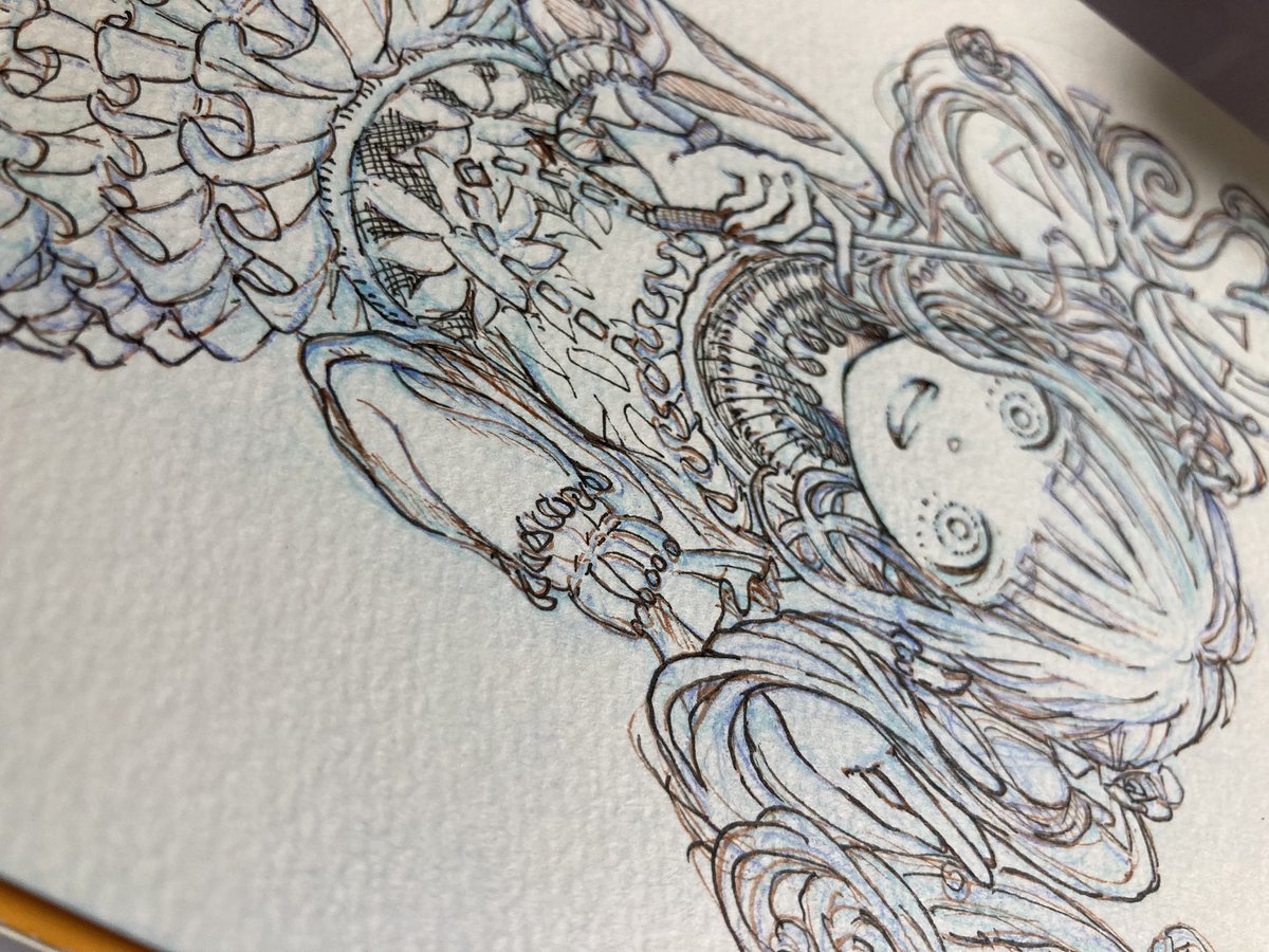 「下絵、ペン入れ、着彩 」|軌ノのイラスト
