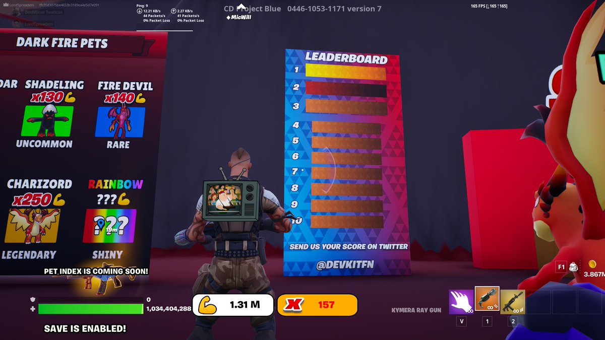 98Reece_White's tweet photo. @DevKITFN LordSpreadem’s the name and highscores my game https://t.co/ZmQUUX5H9w