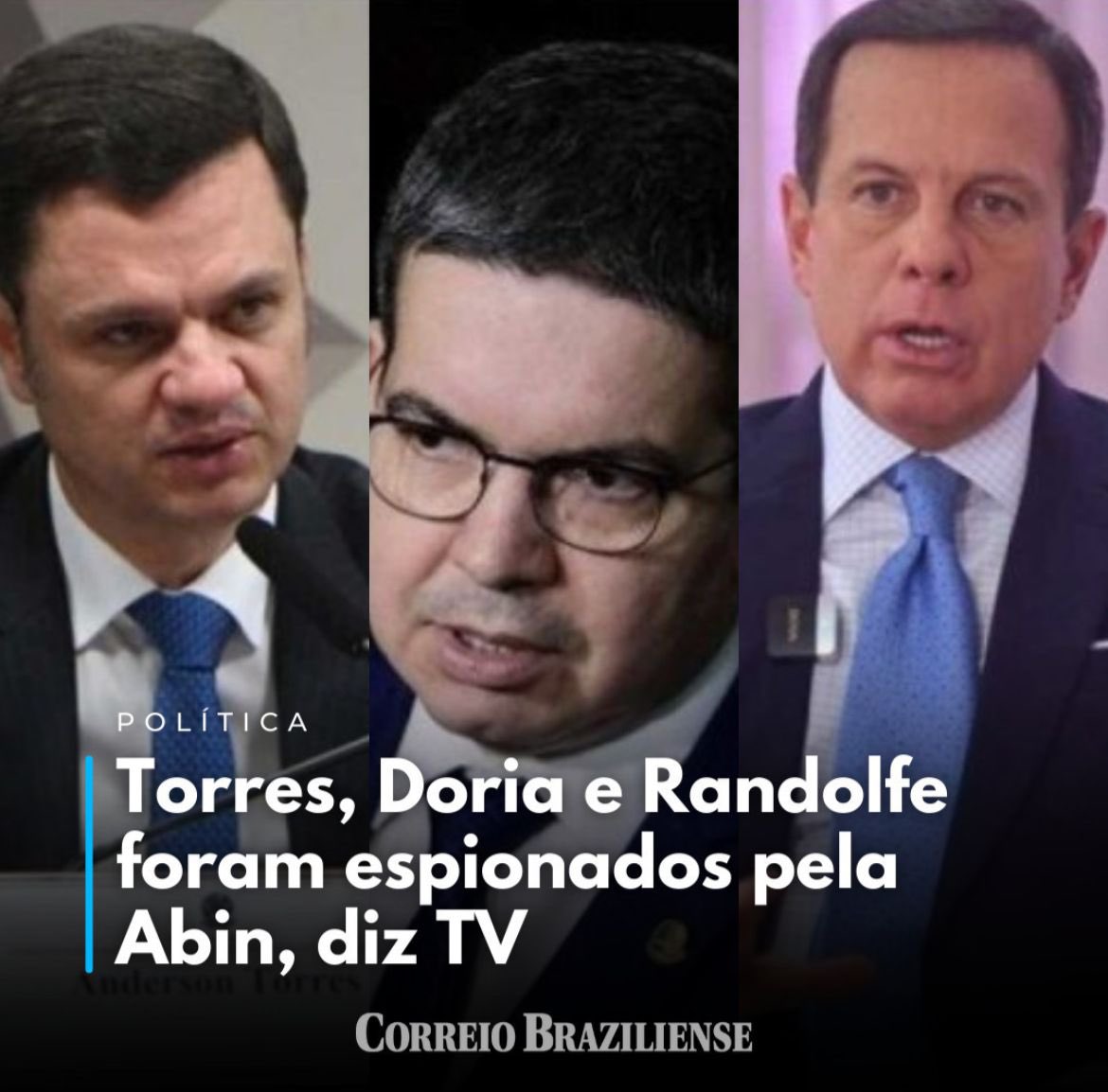 jdoriajr's tweet photo. Denúncia apresentada pela TV BAND, revelou a grotesca espionagem da "ABIN paralela" junto a adversários políticos da família Bolsonaro. De acordo com essas denúncias, eu estava entre os espionados pela "ABIN paralela", durante o mandato como governador de São Paulo. Minha posição em defesa da vacina e das medidas protetivas contra a pandemia de COVID, me colocaram em posição oposta a do então Presidente da República. Minha repulsa a este comportamento sórdido e condenável, não apenas no meu caso, mas de todos aqueles que estavam sendo ilegalmente espionados. A atitude transcende questões políticas e atinge a própria essência da democracia. É preciso aprofundar as investigações e responsabilizar energicamente todos os responsáveis por esta afronta. O país exige transparência, integridade e respeito à sua Constituição.