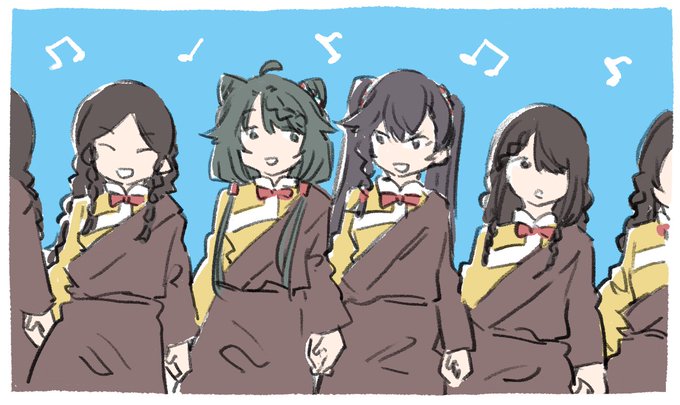 「5girls bangs」 illustration images(Latest)