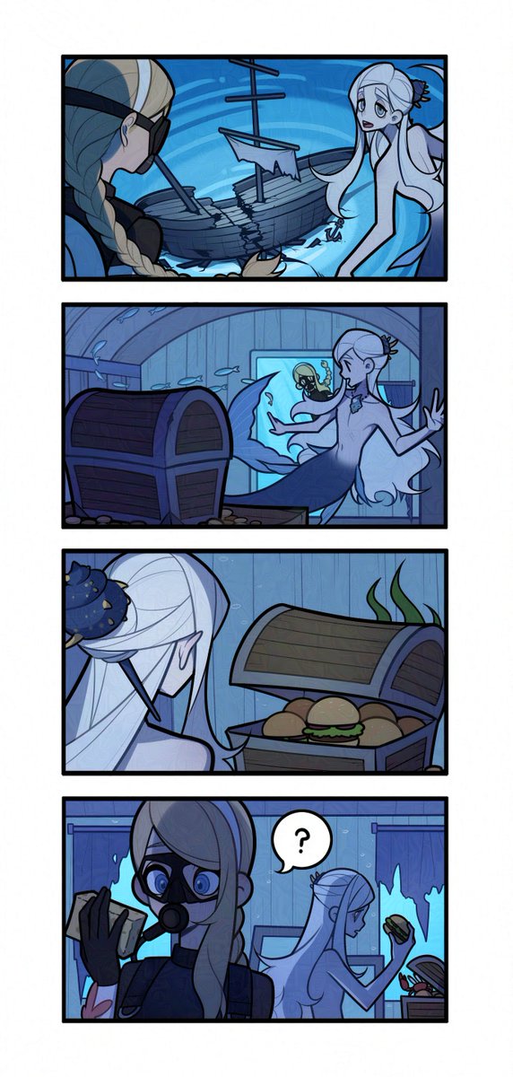 beijun_north's tweet photo. Deep Sea Treasure 
 #DevilXpress #oc https://t.co/3rFmNRqAAj