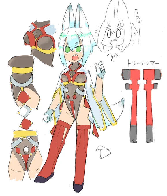 ほ、ほら色合いといい、巫女でしょう?鳥居も持ってるし(?) 