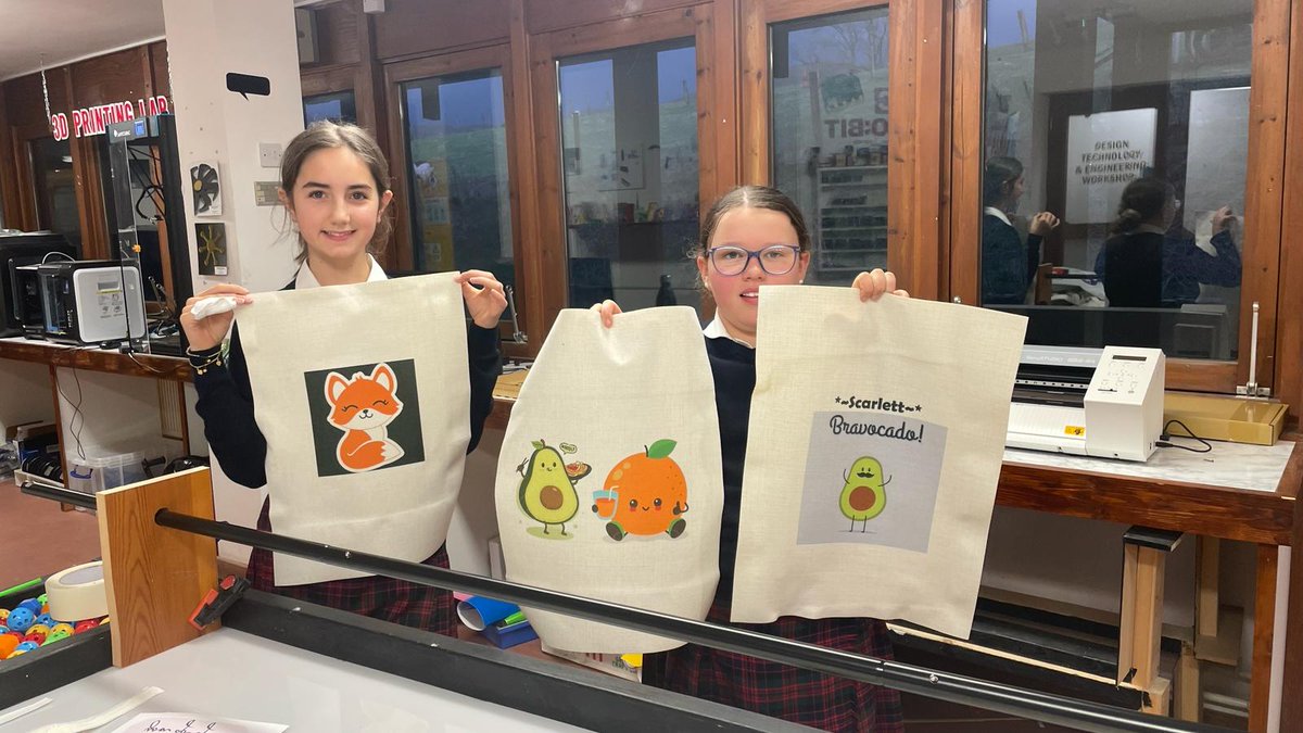 prep_stem's tweet photo. Sport &amp; textiles - first project making kit bags. Adobe Illustrator for graphic design, dye sublimation process to transfer our designs to fabric. Now learning how to use sewing machines. DTE-Art collaboration @SedPrepArt https://t.co/HClvG0FlB9