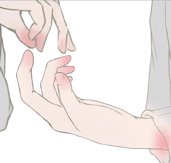 肌に赤を入れる作業が 好き