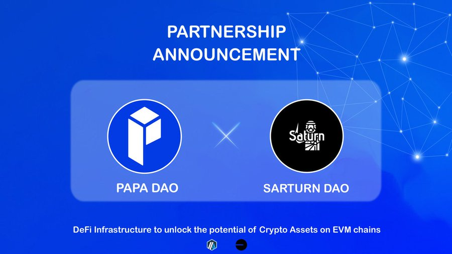 ARB_Universe's tweet photo. 💥 @PapaDAOofficial has announced collaboration with @SaturnDAOIO

💥 #SATURNDAO is a decentralized reserve currency protocol on the @Ethereum Network based on the $SAT token

🔽VISIT
https://t.co/wWMF3cpcs6
#ARB_Universe https://t.co/7llzNcSNN6