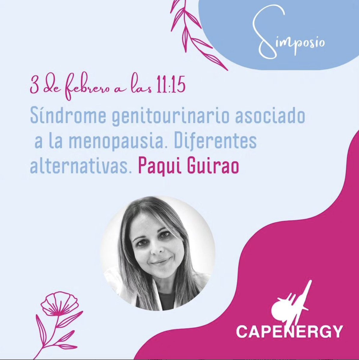 ♀️La ginecóloga Paqui Guirao,  apasionada del estudio, exploradora, investigadora... y amante del  mundo femenino, con sus cambios y rebeldías, nos trae el simposio  titulado Síndrome genitourinario asociado a la #menopausia!
#entredosmanos2024 #ginecologia