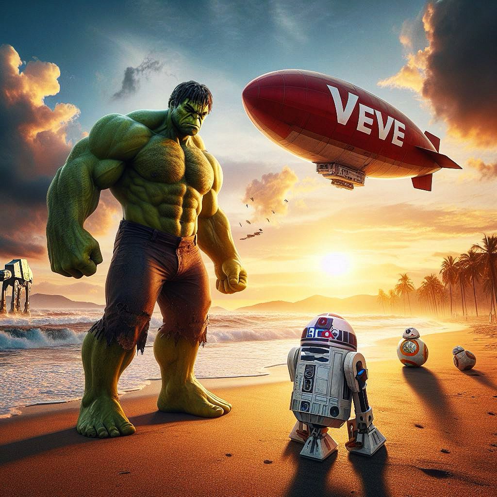 GM❤️‍🔥 #Hulk & #R2D2 💚🌅 @veve_official #CollectorsAtHeart 💙 #veve #vevefam #VeVeVaultMaster 🤯