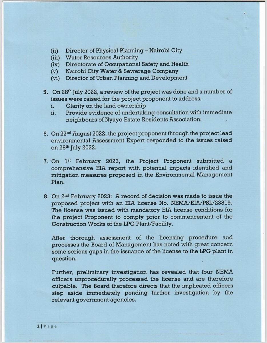 Ali_Manzu's tweet photo. @NemaKenya boss Emilio Mugo asks four officers who "unprocedurally" licensed the ill-fated Embakasi gas plant to step aside, allow for investigations. #EmbakasiExplosion #EmbakasiFire
https://t.co/frR3oAcoAf https://t.co/oMsm5l7cHm