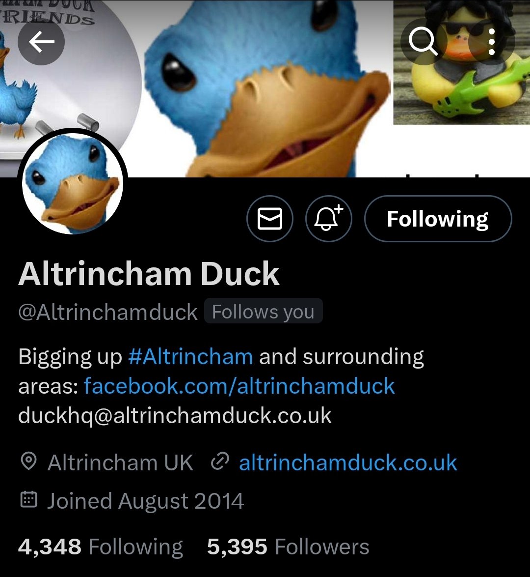 HotSpotQuiz's tweet photo. If you're a business, community group or organisation in Altrincham & surrounding areas & would like a shout out to other people in the area. We would strongly recommend that you follow the amazing folks over at
@Altrinchamduck 💯 % #TheyRock https://t.co/7Wez4i1XuV