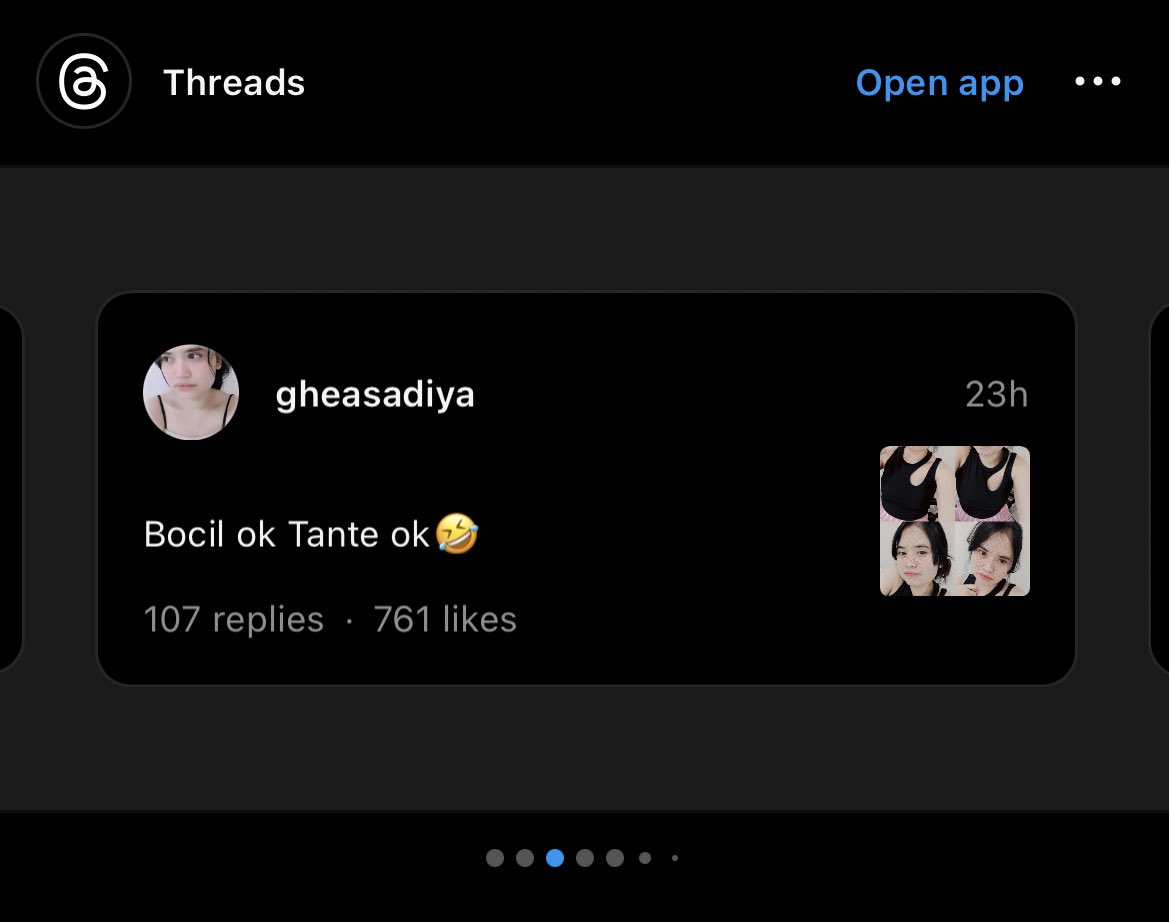 Saking gak lakunya Threads bikinan Om Mark sampe iklan begini semua di IG 😔