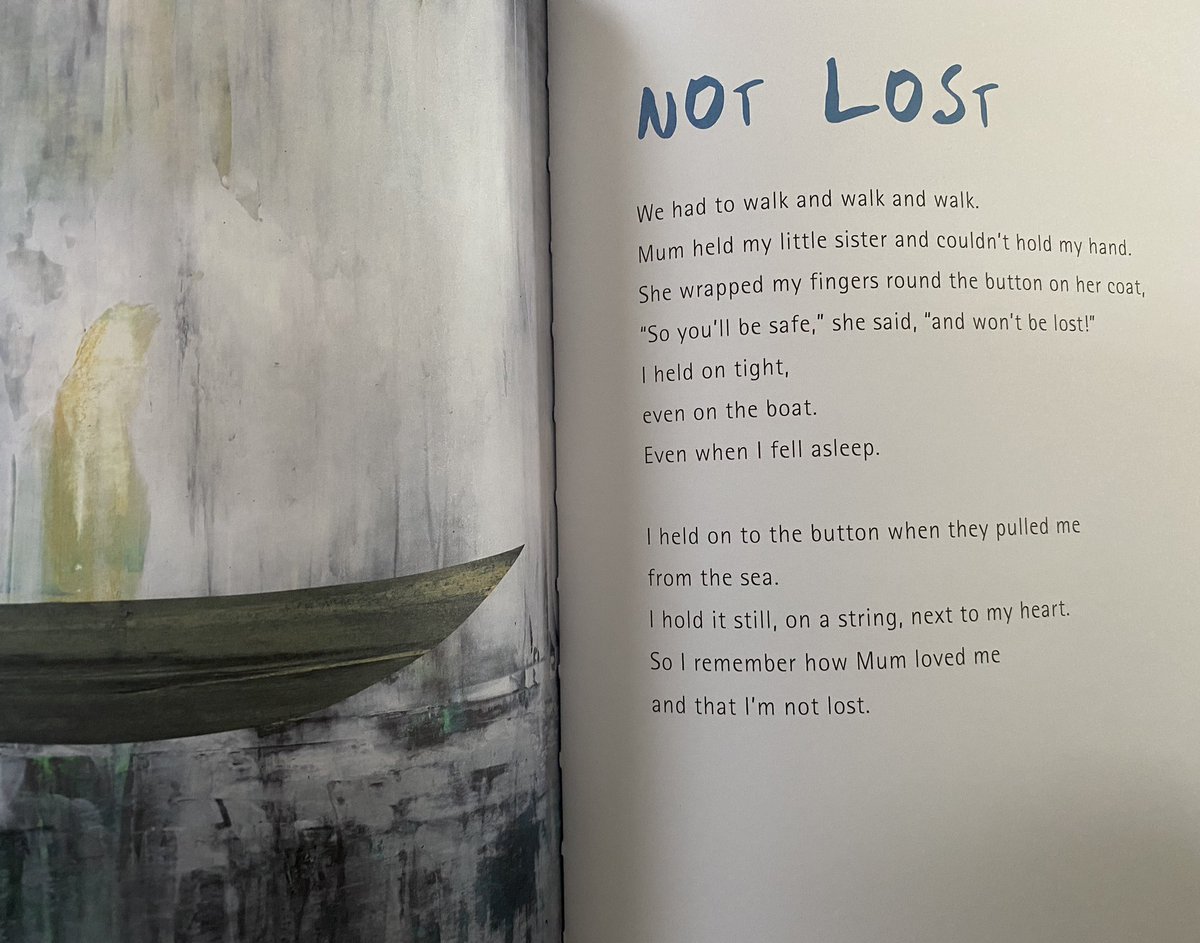 One of the heartbreaking poems from @nicolakidsbooks award-winning collection ‘Choose Love’, with illustrations by Petr Horáček. This beautiful hardback collection tells the true human stories of the global refugee crisis #poetry #poetryforchildren #refugees