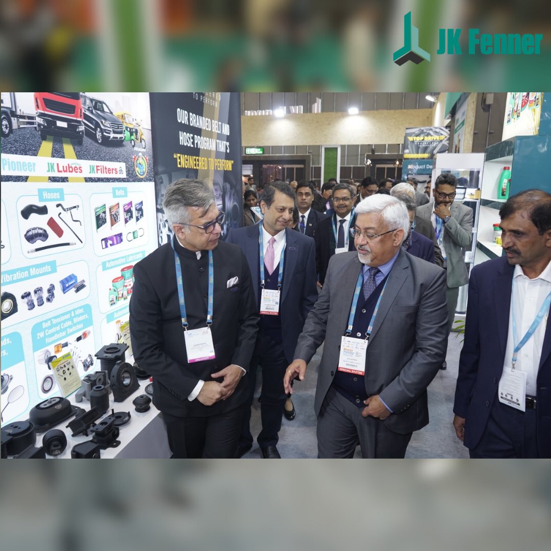 jkfenner's tweet photo. Our second day shines brighter with the prestigious visit of Sunil Barthwal from the Ministry of Commerce and Industry📍Hall 5 Stall D 02.

#JKFenner #JKFEvolve #AUTOmechanika #AutoMechanika2024 #AutomotiveExpo #BharatMobility #GlobalExpo2024 #AutoIndustryEvent #VehicleInnovation https://t.co/59vEtFHdXo