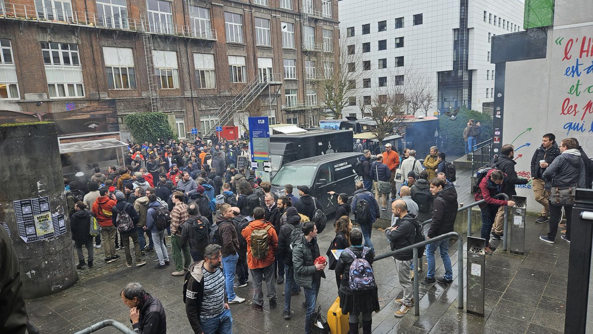 liviuchircu's tweet image. Excited to be part of #FOSDEM24, with the usual brawling for coffee and stickers, lots of friendly faces and plenty of #RTC, which now got allotted a full Saturday. #opensips talk at 17:50 local time!