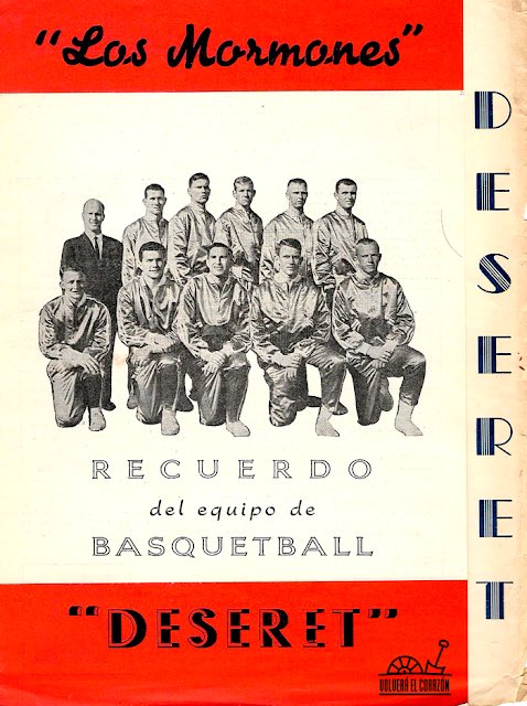 amorandi95's tweet photo. @LuisEsMiSombra En los años 50 los mormones tenían un equipo llamado Deseret se afilió a la FUBB y en el 57 salió campeón de tercera de ascenso con misioneros gringos.  Comentan que los cagaban a piñas y codazos y ellos nunca se defendían.  En el 59 se desafilaron. https://t.co/6npy6dgqaa