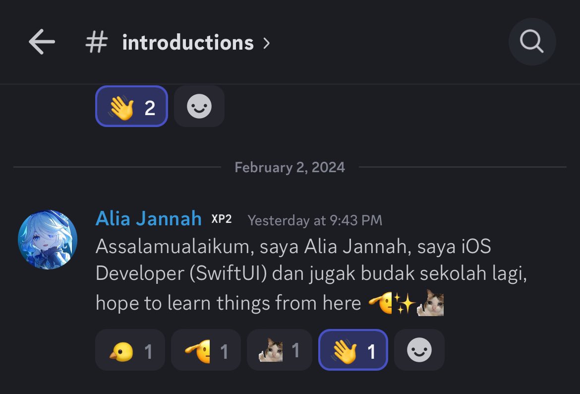 Would u look at that 🥰😍

Budak sekolah lg jd iOS Dev. And this is our girl representation 🙌🏻🙌🏻🙌🏻

No words can express how amazed I am with all these up and coming super dev in Malaysia 🇲🇾🔥🔥🔥🔥