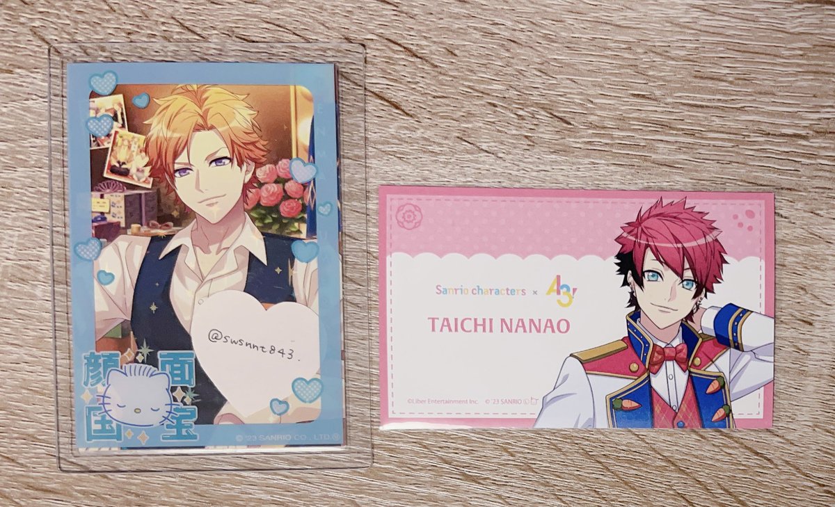 sawsnnt843's tweet photo. 【交換】A3! 7th Anniversary アニメイト キラカード 特典 サンリオ

【譲】太一 各種

【求】7thキラカード 椋 三角 九門

郵送のみ、ポスト投函NG https://t.co/HDEfQQdq1P