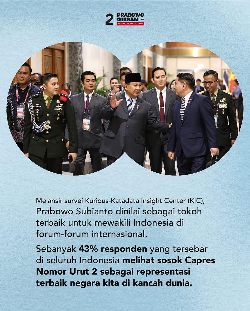 Ternyata benar kata sohib gw, pilpres kali ini adalah perang kepentingan antara negara asing yg tak ingin Indonesia maju melalui program Hilirisasi melawan para putra² terbaik bangsa yg ingin Indonesia maju.
Di bahu anda pak <a href="/prabowo/">Prabowo Subianto</a> kami titipkan masa depan bangsa ini.