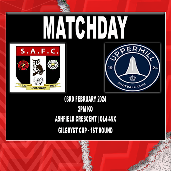SpringheadAFC's tweet photo. 𝐈𝐓'𝐒 𝑫𝑬𝑹𝑩𝒀 𝐃𝐀𝐘!🏡 

We host the Premier Division leaders in the 1st round of the cup 😤

🆚2pm Kick Off 
📍Ashfield Crescent | OL4 4NX
🏆 Gilgryst Cup - 1st Round
🍻Clubhouse open from 1pm and will be open after the game.  

Come down and support the team as we look to progress in the cup... 🏆

#SpringheadAFC | #GilgrystCup