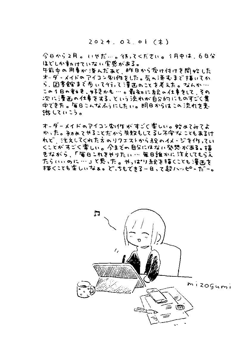 2/1の絵日記 