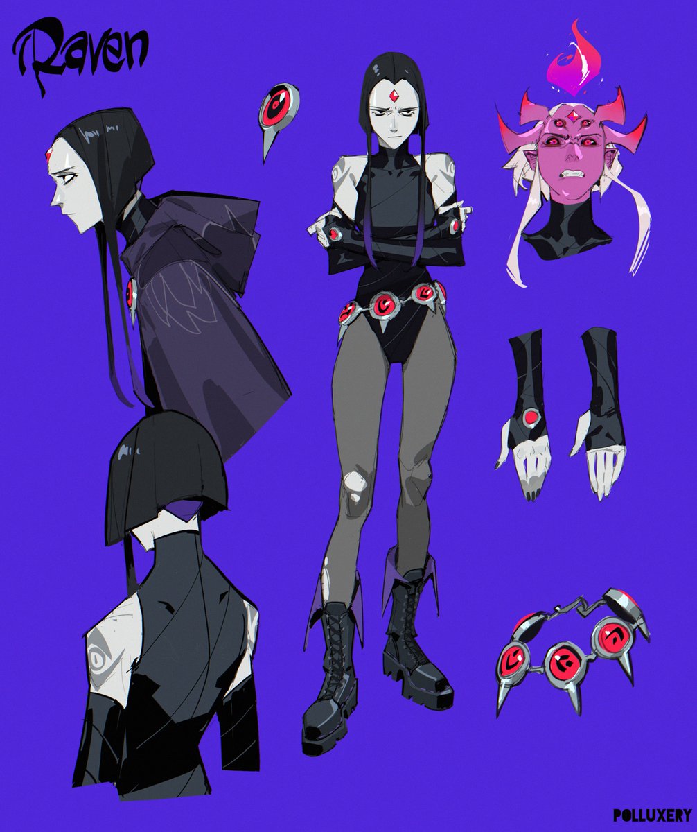 Polluxery's tweet image. Raven redesign 2/2