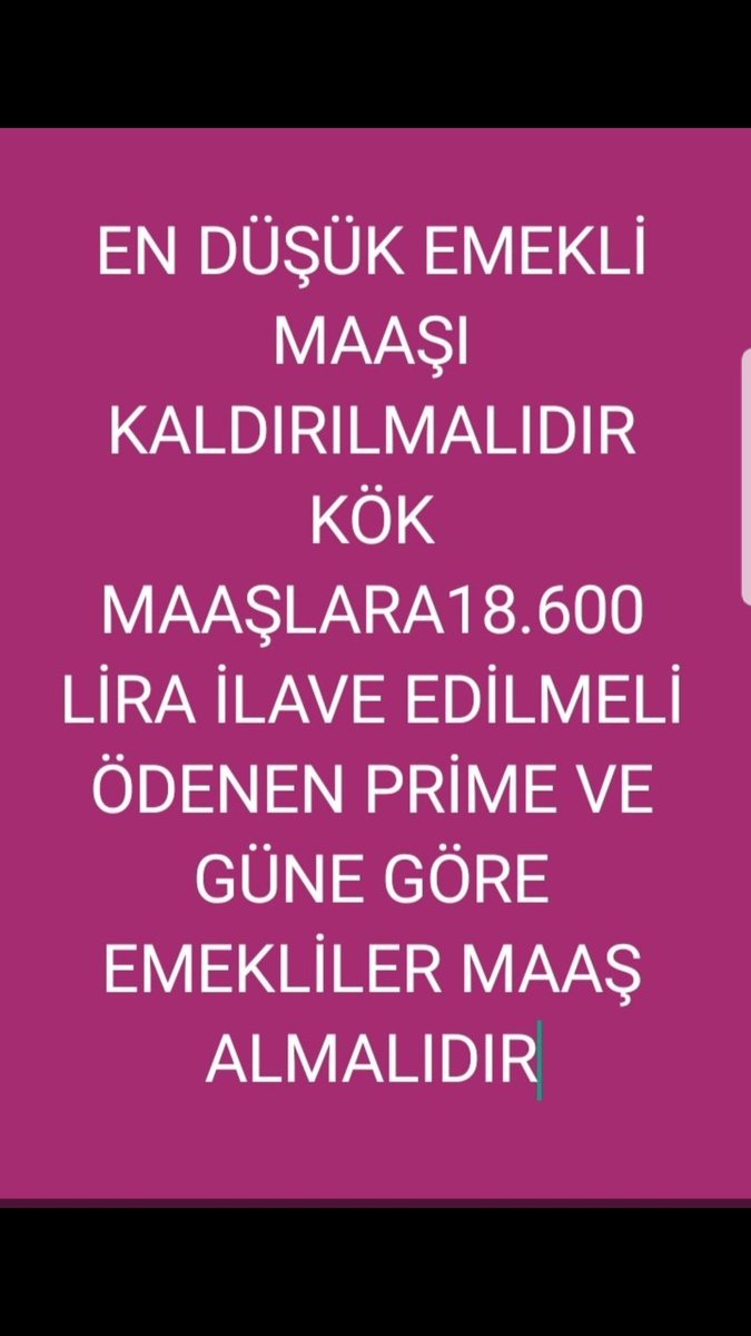 Kök maasinizi, çorbanizi, portakalinizi alip gidin artik!

#EmekliGitDiyor