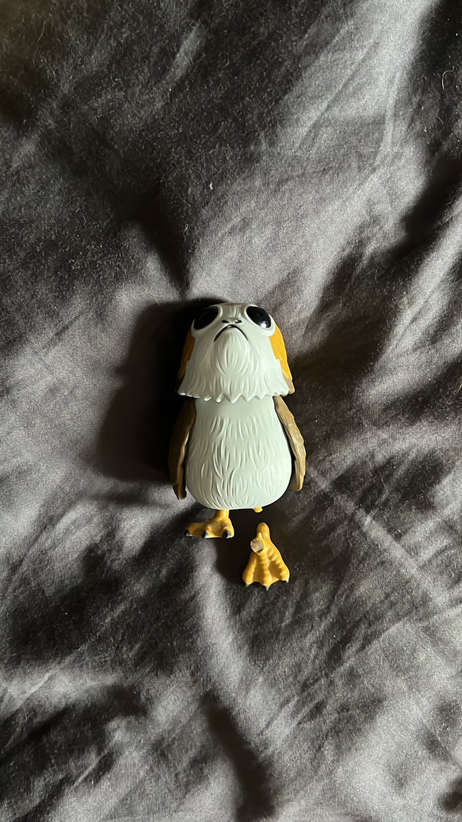 AciInos's tweet photo. C’est la fin du petit porg victime de mon chat https://t.co/ZX3i69oof4