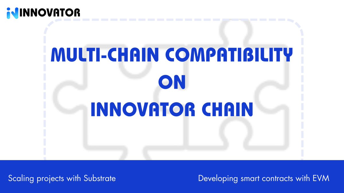What’s an accomplished blockchain without customization?

What’s an innovative chain without smart contracts?

You get the best of both solutions at <a href="/INNOVATORCHAIN/">INNOVATOR</a> through our multi-base-layer foundation.

This foundation offers you access to Substrate and EVM technology, to