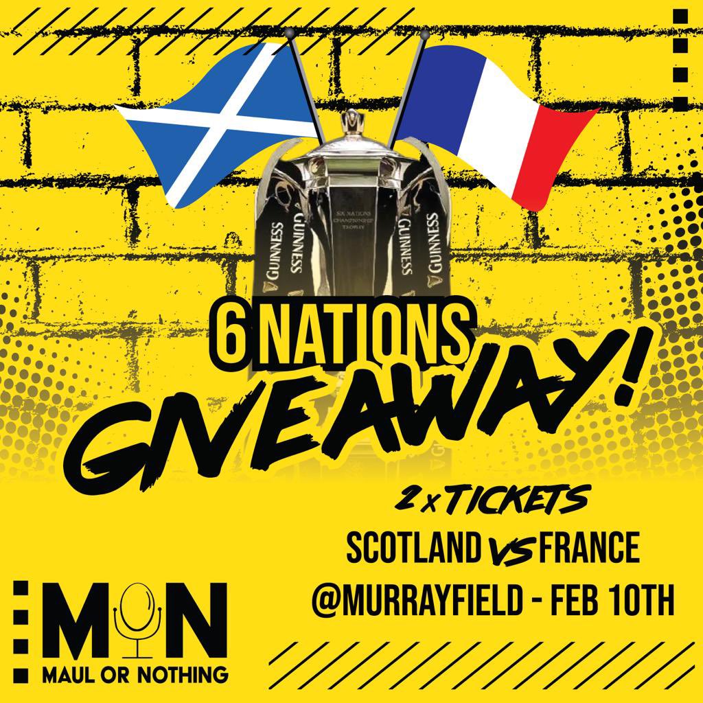 🚨SIX NATIONS GIVEAWAY🚨 We’re giving away TWO TICKETS to Scotland 🏴󠁧󠁢󠁳󠁣󠁴󠁿 vs France 🇫🇷 at Murrayfield next weekend! All you have to do to enter is 𝐒𝐮𝐛𝐬𝐜𝐫𝐢𝐛𝐞 and 𝐂𝐨𝐦𝐦𝐞𝐧𝐭 on the video linked below! Good luck! youtu.be/HtN5dVmjW-Q?si…