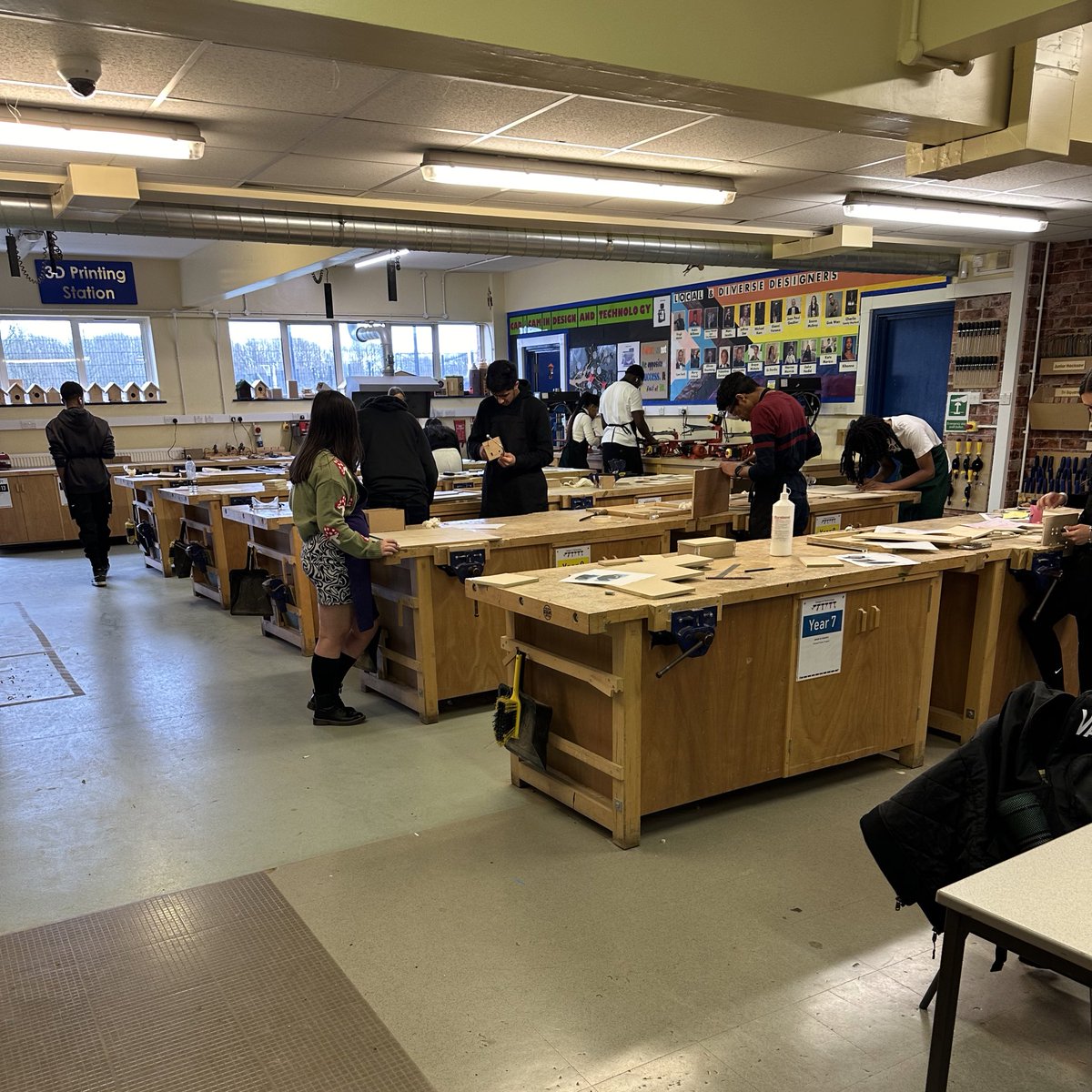 23 Students arrived this morning for DT Catch up! Excellent commitment and dedication shown. <a href="/RiddlesdownC/">Riddlesdown Collegiate</a>