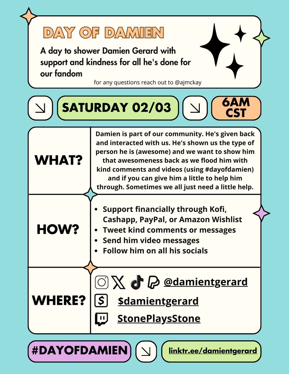 ajmckay's tweet photo. Damien has shared renewal links and participated in #saveofmd. Heβs been part of our community and deserves our thanks today. #dayofdamien https://t.co/bRDoVLwp0y