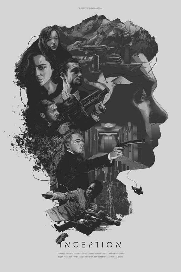 Some of the greatest movie artwork can come from the world of ALTERNATIVE MOVIE POSTERS. Here's a selection of our favourites and their creators... First up, Inception (2010) by Grzegorz Domaradzki 1/61