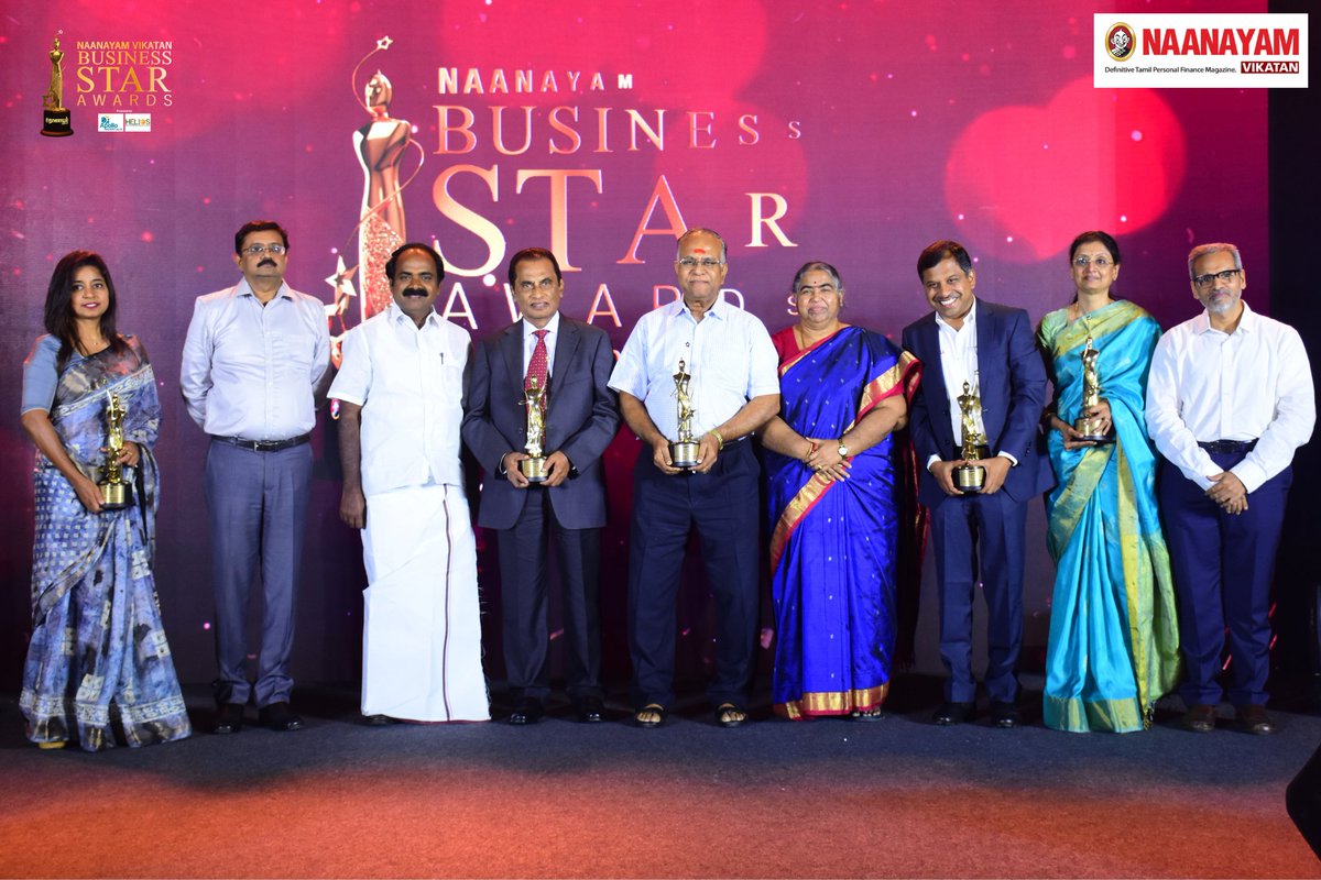 At the prestigious 'Naanayam Vikatan #BusinessStarAwards 2023' happened in Chennai yesterday, we saluted some of the visionary entrepreneurs who are not just shaping industries but also propelling communities forward.
#IndustryEmpowerment #EntrepreneurialSpirit #NaanayamVikatan