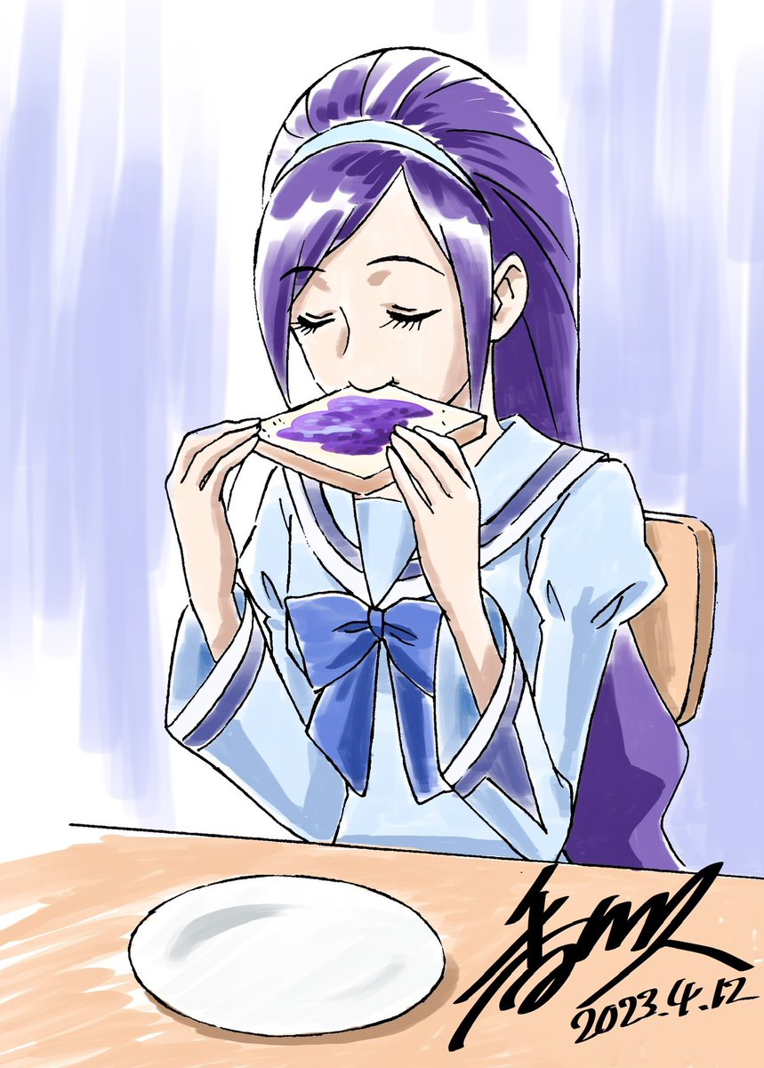 一応元絵ね…いや🤔元のらくがきね
日付けも今日に変えてたりして😅 