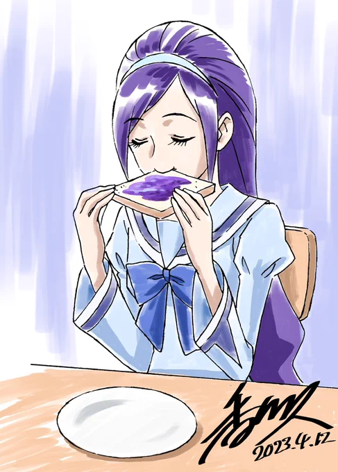 一応元絵ね…いや🤔元のらくがきね
日付けも今日に変えてたりして😅 