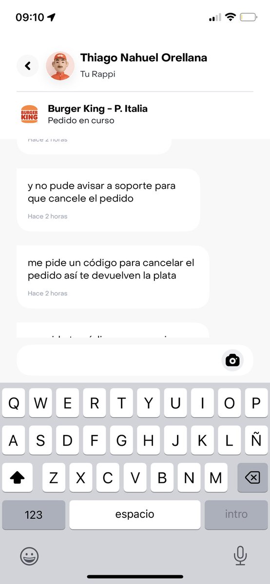 EdderCastellan3's tweet photo. @RappiArgentina llevo 5 horas esperando mi pedido y no puedo cancelar y del soporte to responden … raro https://t.co/GWbgOIIAqH