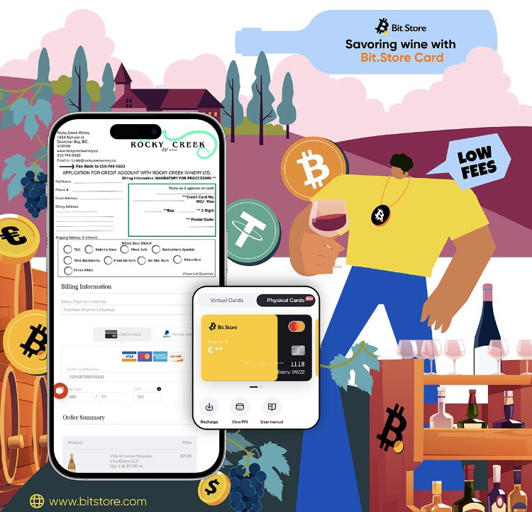 CAkpanmbai's tweet photo. 🍷Spend $BTC to savor the wine with #BitStore ✨

💳Use your #BitStoreCard for perfect wine tasting and ordering from the vineyards.
Get your card now：
1️⃣ #Binance  Marketplace: https://t.co/s2sfASvCZs
2️⃣ Website: https://t.co/tkQMQuzGuU

$STORE #BitStore 
@AmicableEkong @MrUdom https://t.co/hqupq5u3Hj