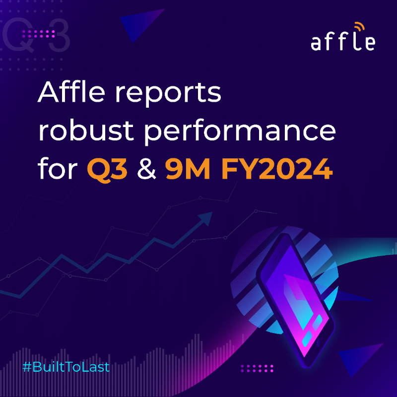 affle's tweet photo. We're delighted to announce our Q3 FY2024 financial results. We continue to raise our performance bar having achieved the highest quarterly revenue run rate and profitability. Read More: https://t.co/c8gOoLNh2l

#AffleResults #BuiltToLast
