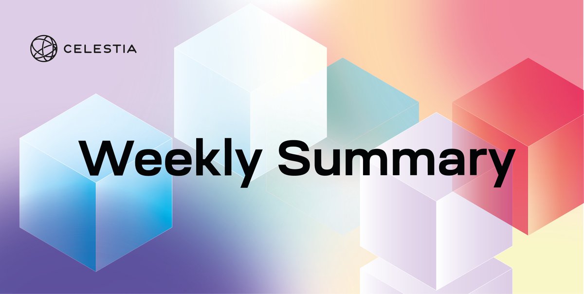 Cumulo_pro's tweet photo. 🚀 Welcome to the @CelestiaOrg Weekly by https://t.co/HpsRLVwNa8!
#Round40
🌌An amazing week of Meetups announcements, more underneath mates and lo of people talk about Modular way 💜👀🧵👇
#CelestiaBlockchain #CumuloPro https://t.co/LN559KX4jV
