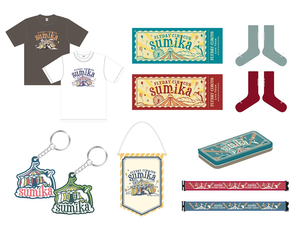 sumika Live Tour 2024 『FLYDAY CIRCUS』 ツアーロゴ＆ツアーグッズ7