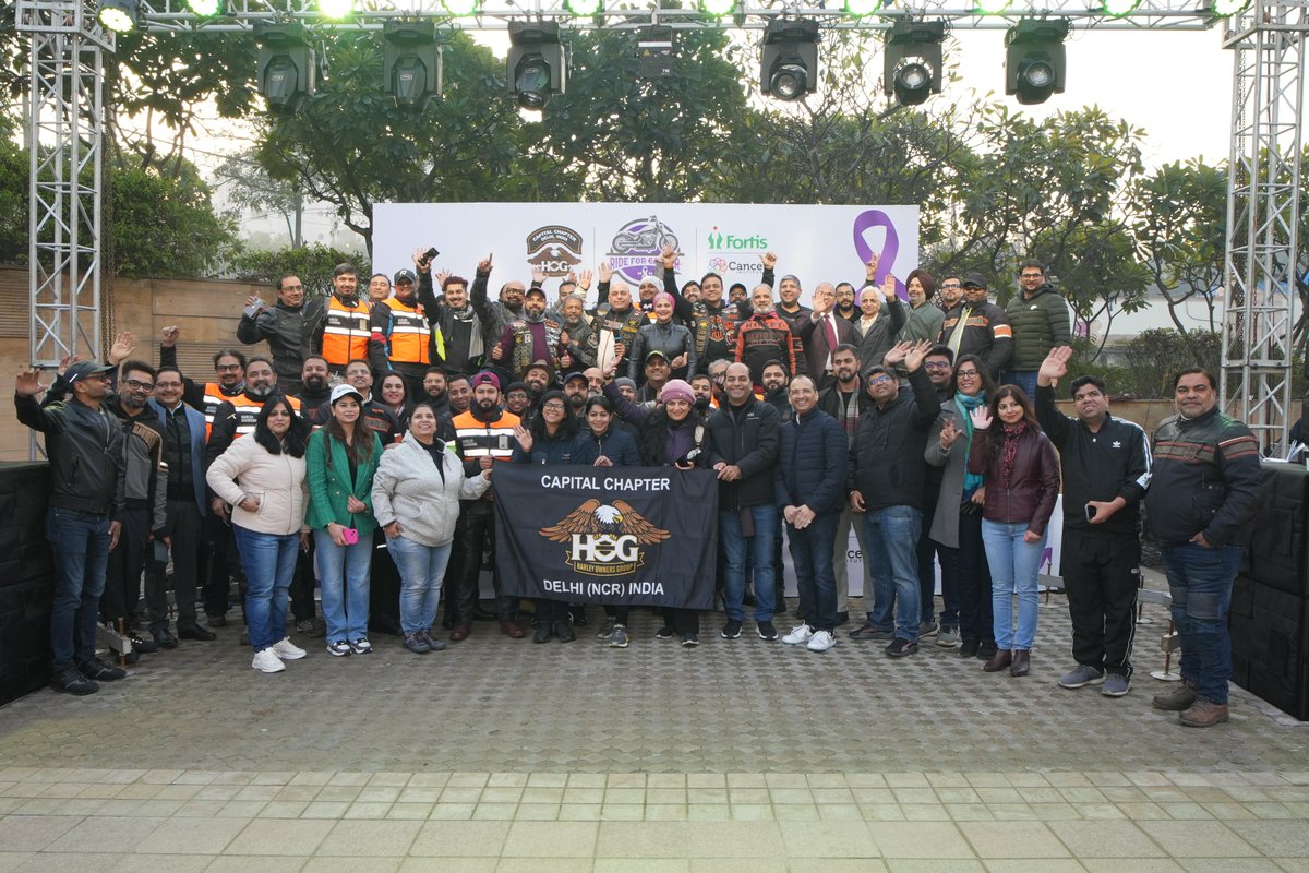 fortis_hospital's tweet photo. Witness the Flag-Off and the roar of survivor strength who start this inspiring ride with a celebration of life &amp; courage.
We express our gratitude to the Harley Owners Group and the Fortis Delhi NCR team for making this happen.

Watch this space for snippets of #RideForCancer. https://t.co/IQ1l1Ls5gI