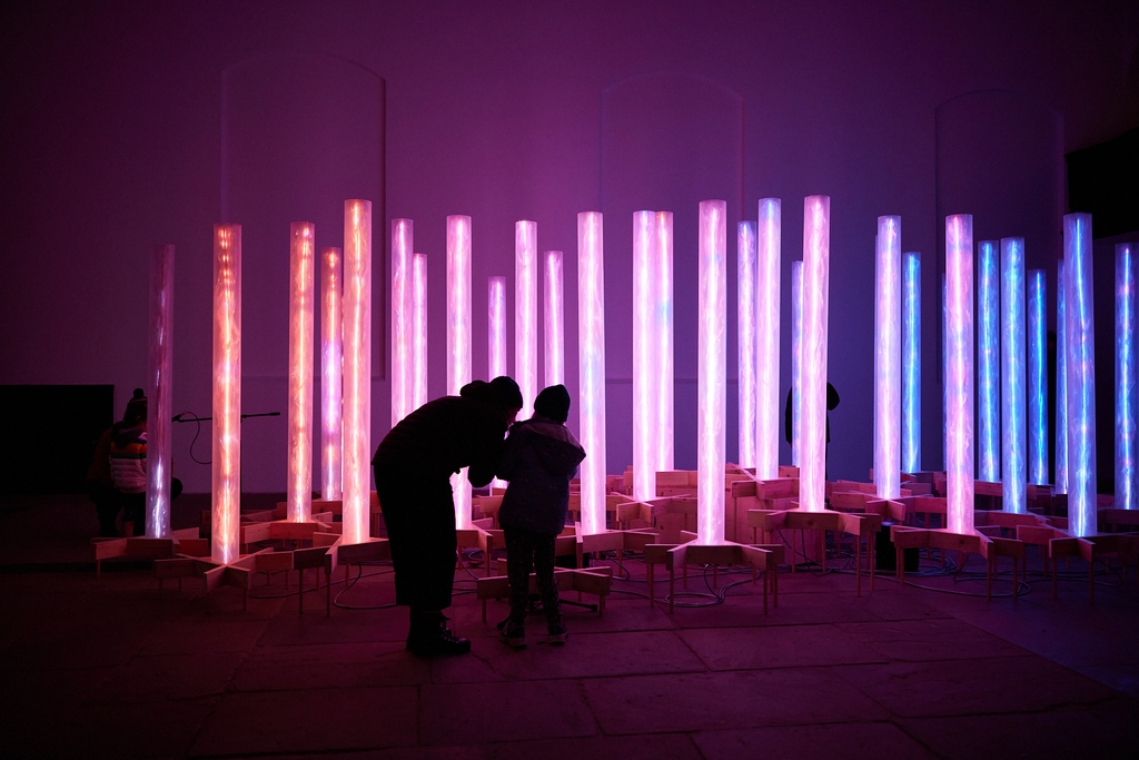 ✨ There's only a few weeks left to experience Light Organ, the interactive installation in the Chapel which allows you to control its colourful lights with the sounds you make. ⁠ Visit the exhibition until Sunday 18 February. 🔗 bit.ly/LightOrgan 📷 @photosbydavid